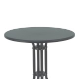 Tavolinë Vergo pakoworld metal gri e errët D60x70cm