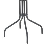 Tavolinë Vergo pakoworld metal gri e errët D60x70cm
