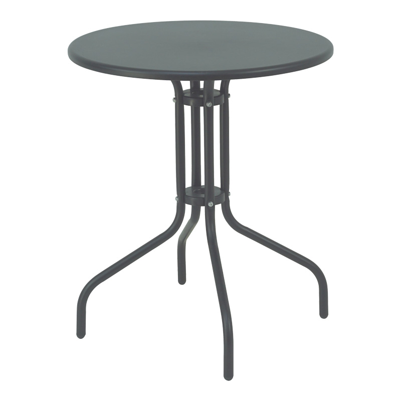 Tavolinë Vergo pakoworld metal gri e errët D60x70cm