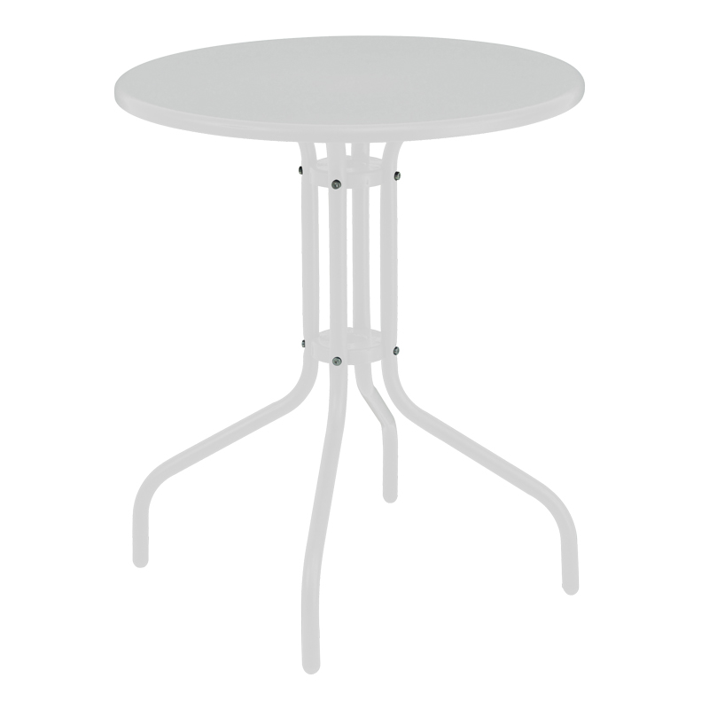 Tavolinë Vergo pakoworld metal i bardhë D60x70cm