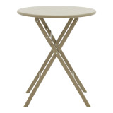 Tavolinë Albero pakoworld metal ngjyrë shampanjë D60x70cm