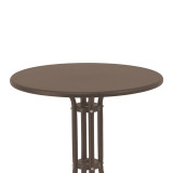 Tavolinë ngrënieje Vergo-Obbi pakoworld metal kafe Φ60x70cm