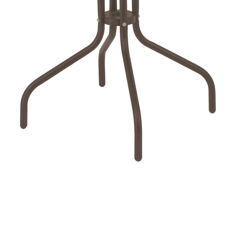 Tavolinë ngrënieje Vergo-Obbi pakoworld metal kafe Φ60x70cm
