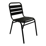 Tavolinë ngrënieje Valor-Sussie pakoworld set me 5 copë metal i zi-xham 110x60x70cm