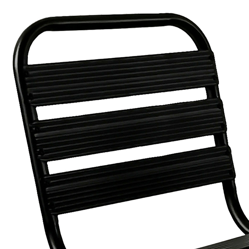 Tavolinë ngrënieje Valor-Sussie pakoworld set me 5 copë metal i zi-xham 110x60x70cm