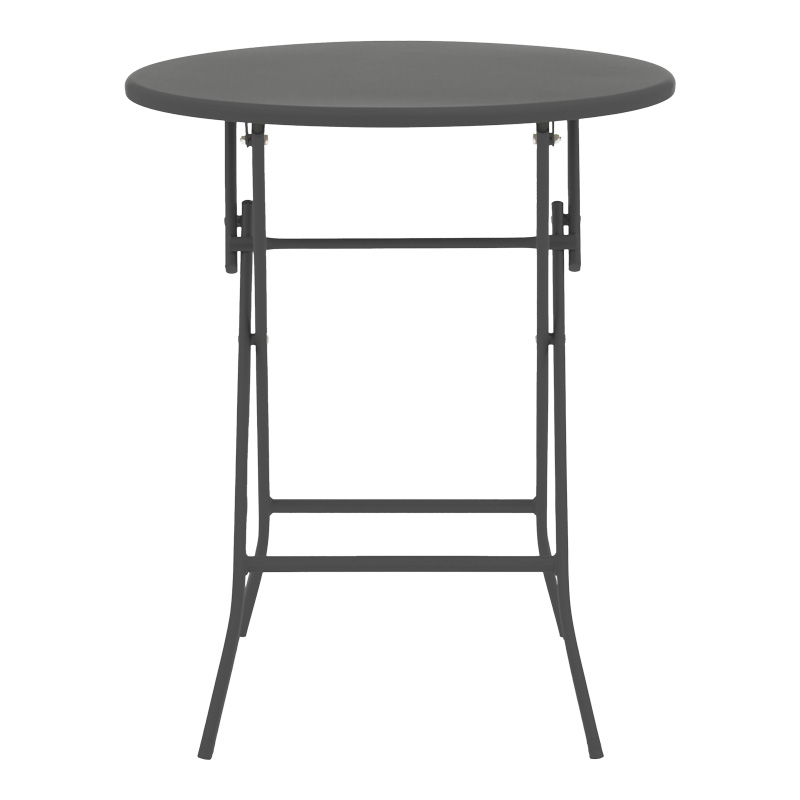 Set ngrënieje Albero-Lindaria pakoworld 3 copë metal në nuancë antracit