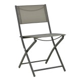 Karrige palosëse Jeve pakoworld metal antracit me tekstil shampanjë 46x51x81cm