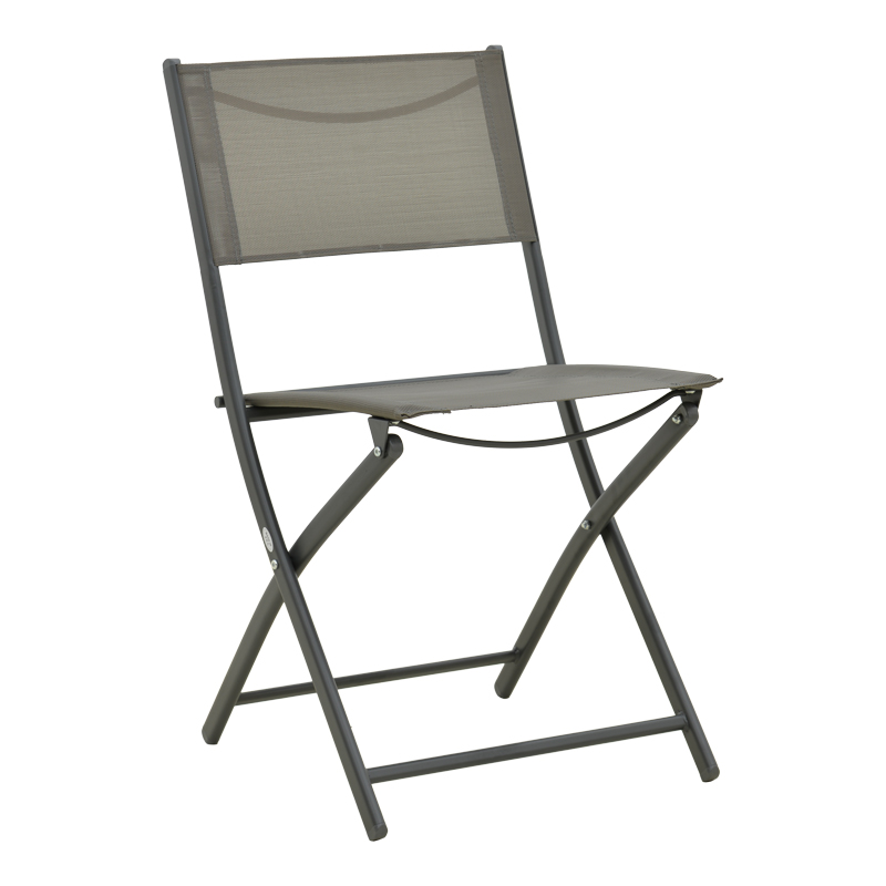 Karrige palosëse Jeve pakoworld metal antracit me tekstil shampanjë 46x51x81cm