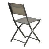 Karrige palosëse Jeve pakoworld metal antracit me tekstil shampanjë 46x51x81cm