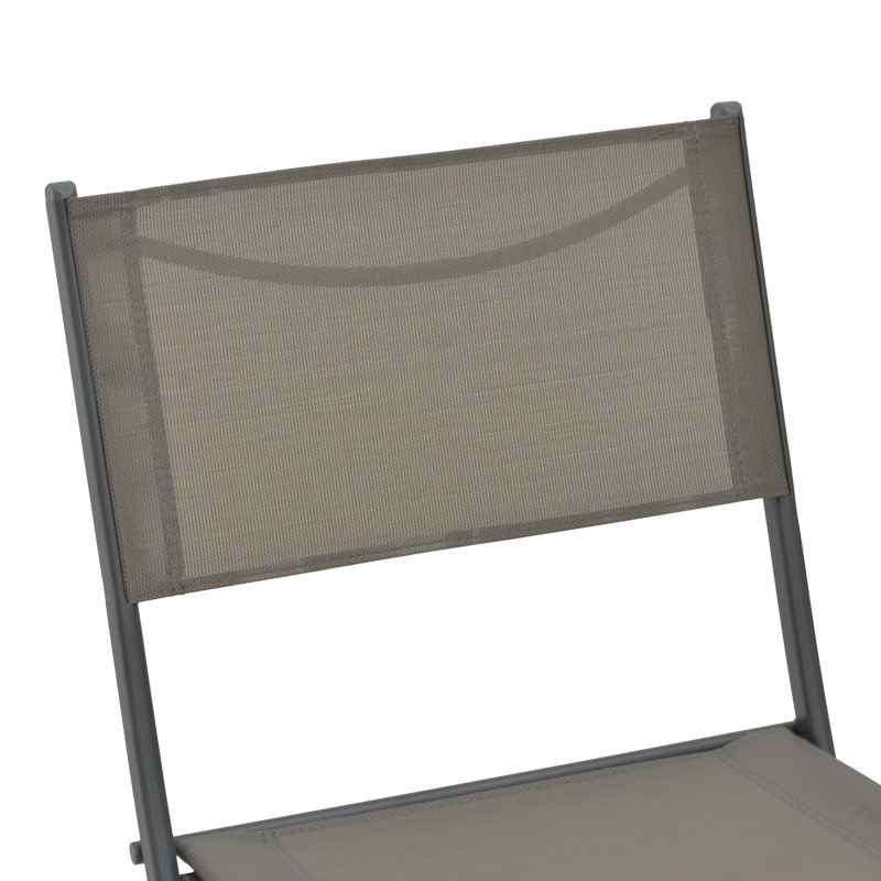 Karrige palosëse Jeve pakoworld metal antracit me tekstil shampanjë 46x51x81cm