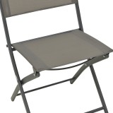 Karrige palosëse Jeve pakoworld metal antracit me tekstil shampanjë 46x51x81cm