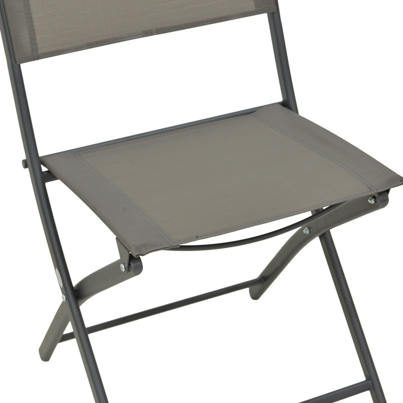 Karrige palosëse Jeve pakoworld metal antracit me tekstil shampanjë 46x51x81cm