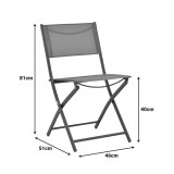 Karrige e palosshme Jeve pakoworld metal shampanjë dhe tekstil 46x51x81cm