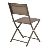 Karrige e palosshme Jeve pakoworld metal shampanjë dhe tekstil 46x51x81cm