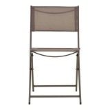 Karrige e palosshme Jeve pakoworld metal shampanjë dhe tekstil 46x51x81cm