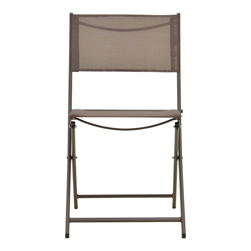 Karrige e palosshme Jeve pakoworld metal shampanjë dhe tekstil 46x51x81cm