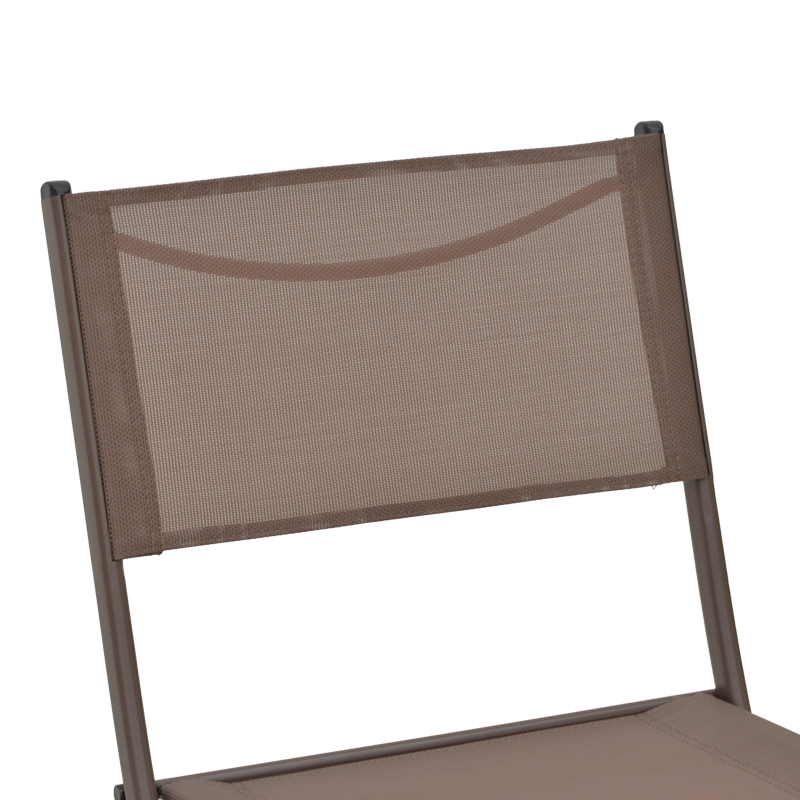 Karrige e palosshme Jeve pakoworld metal shampanjë dhe tekstil 46x51x81cm