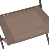 Karrige e palosshme Jeve pakoworld metal shampanjë dhe tekstil 46x51x81cm