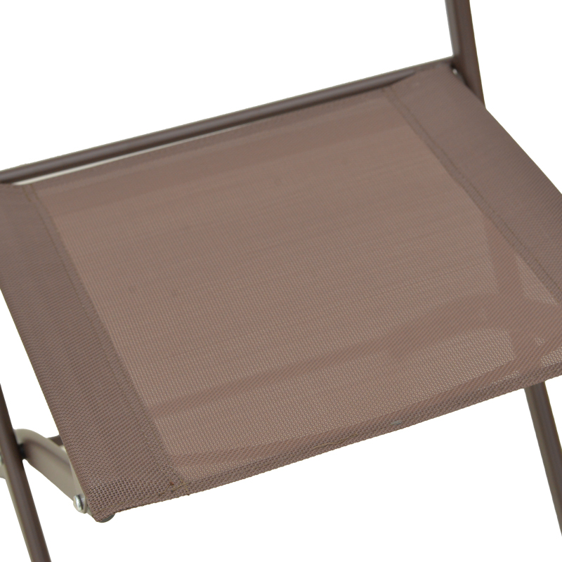 Karrige e palosshme Jeve pakoworld metal shampanjë dhe tekstil 46x51x81cm