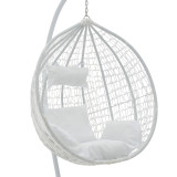 Varëse Zafer pakoworld metal-pp-jastëk në ngjyrë të bardhë 106x103x200cm