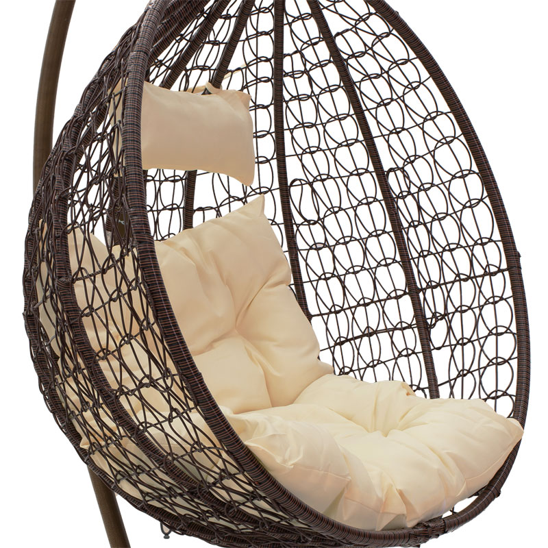 Shilarës Zafer pakoworld metal-pp jastëk kafe-bejzh 106x103x200cm