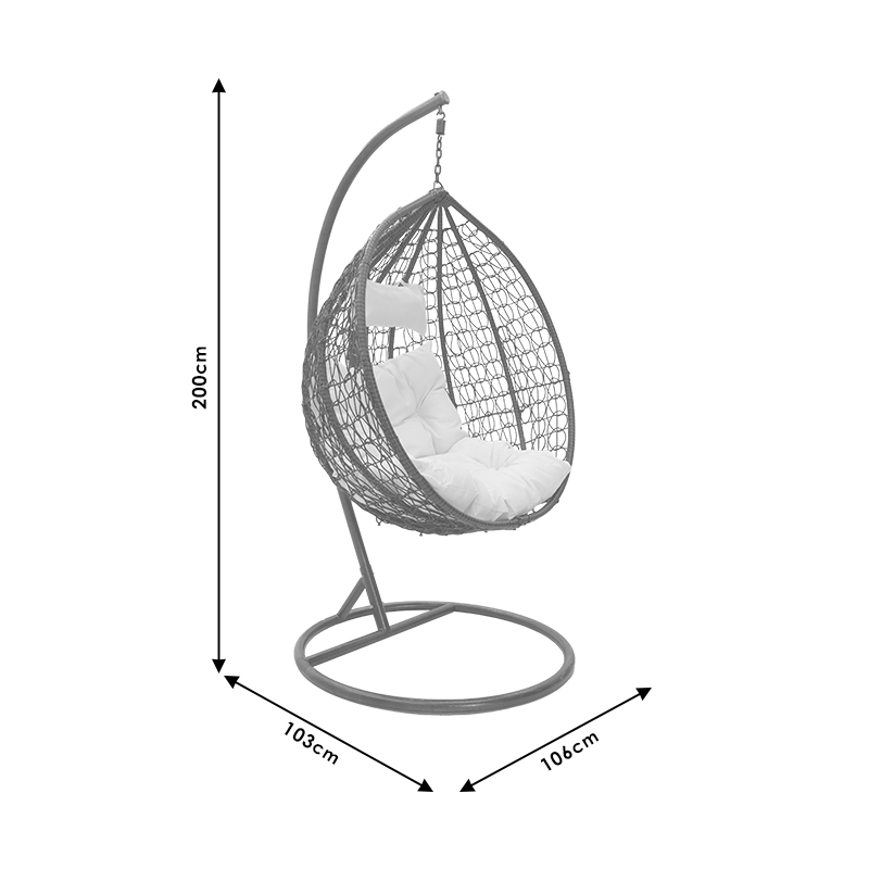 Shilarës Zafer pakoworld metal-pp jastëk kafe-bejzh 106x103x200cm