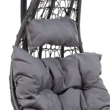 Shilarës i varur Soleil pakoworld metal-pp-jastëk gri 103x83x200cm