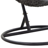 Shilarës i varur Soleil pakoworld metal-pp-jastëk gri 103x83x200cm