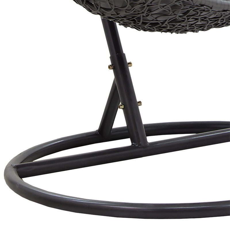 Shilarës i varur Soleil pakoworld metal-pp-jastëk gri 103x83x200cm