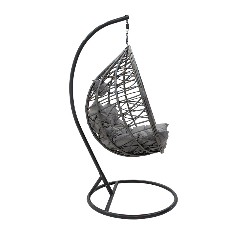 Varëse lëkundëse Hudson pakoworld metal-pp-jastëk në ngjyrë gri 109x119x195cm