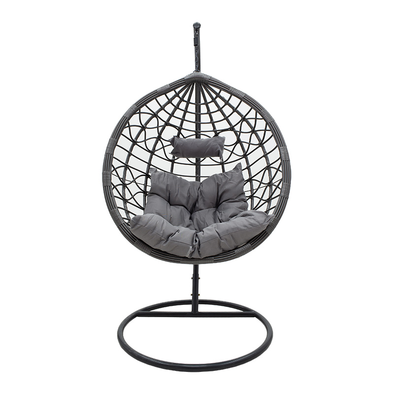Varëse lëkundëse Hudson pakoworld metal-pp-jastëk në ngjyrë gri 109x119x195cm