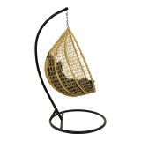Varëse Zafer pakoworld e varur pp në ngjyrë natyrale dhe metal të zi 106x103x200cm