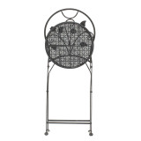 Set ngrënieje 3 copë Abriel pakoworld metal antik antracit
