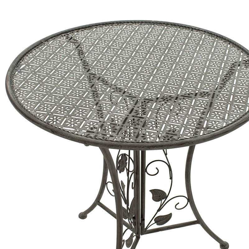 Set ngrënieje 3 copë Abriel pakoworld metal antik antracit