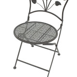 Set ngrënieje 3 copë Abriel pakoworld metal antik antracit