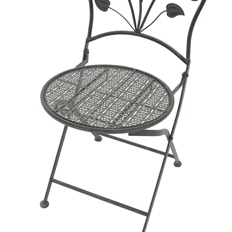 Set ngrënieje 3 copë Abriel pakoworld metal antik antracit