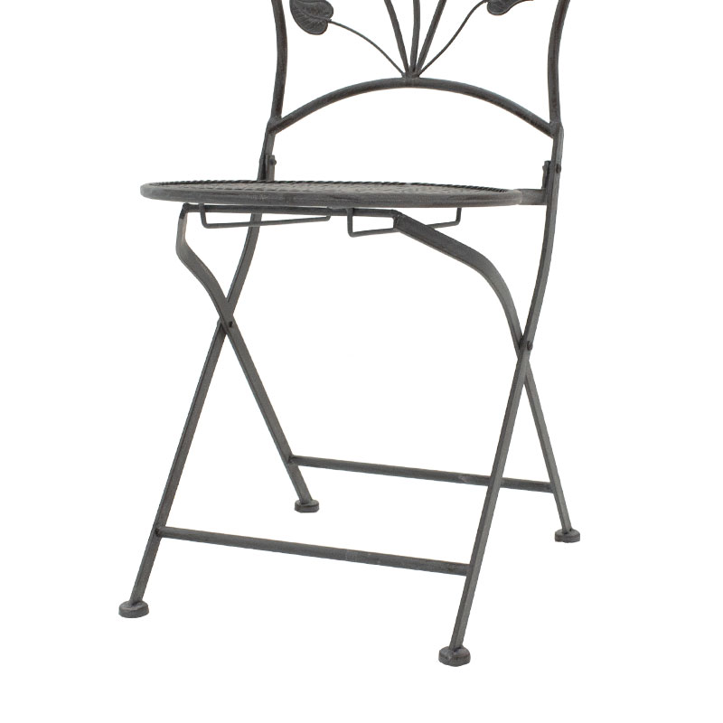 Set ngrënieje 3 copë Abriel pakoworld metal antik antracit