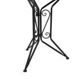 Set ngrënieje mozaik pakoworld set 3 copë metal i zi