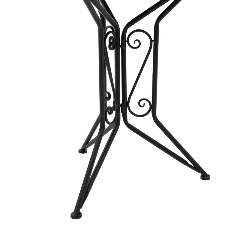 Set ngrënieje mozaik pakoworld set 3 copë metal i zi