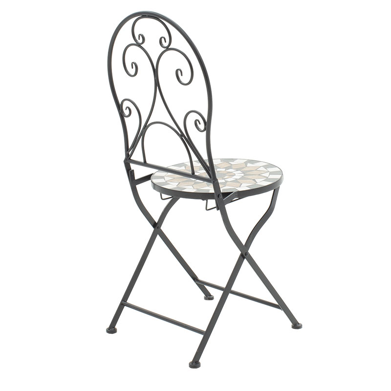 Set ngrënieje mozaik pakoworld set 3 copë metal i zi