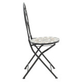 Set ngrënieje mozaik pakoworld set 3 copë metal i zi