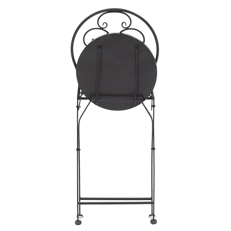 Set ngrënieje mozaik pakoworld set 3 copë metal i zi