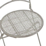 Set ngrënieje 3 copë Abriel pakoworld gri antique metal
