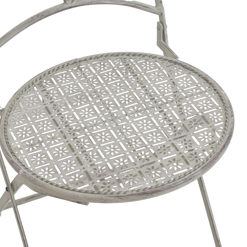Set ngrënieje 3 copë Abriel pakoworld gri antique metal