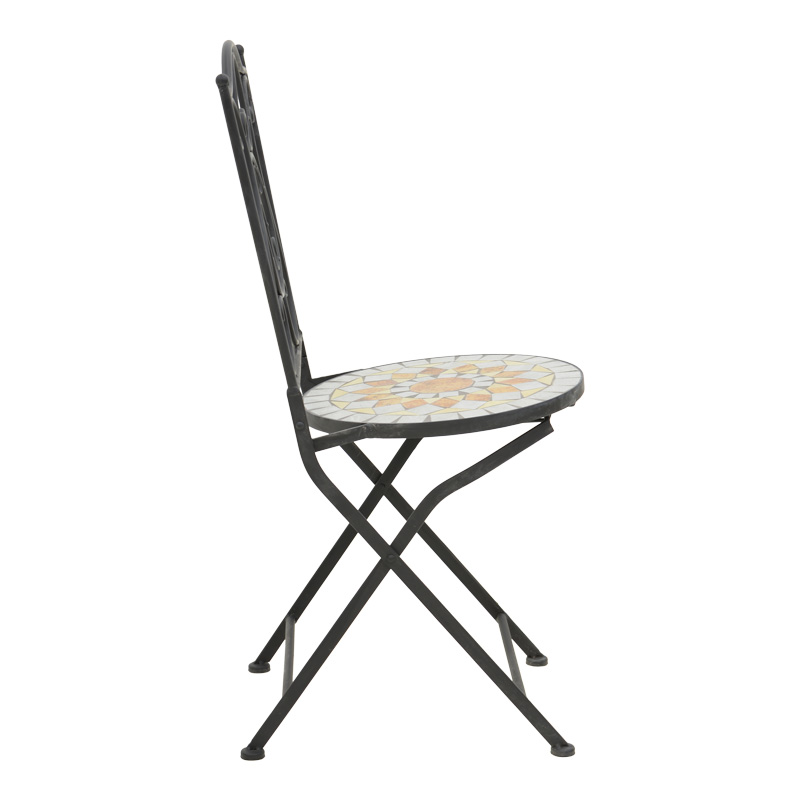 Set ngrënieje Sellis pakoworld 3 copë mozaik-metal i zi