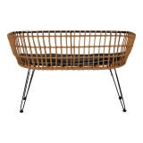 Divan 2 vendesh Naoki pakoworld metal i zi-pe natyral 120x55x79cm