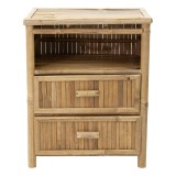 Komodinë Ofra pakoworld bambu natyrale 56x46x69cm