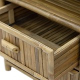 Komodinë Ofra pakoworld bambu natyrale 56x46x69cm