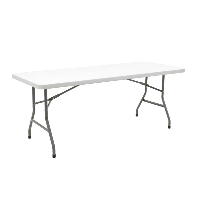 Tavolinë palosëse catering-konference Aprilia pakoworld në ngjyrë të bardhë graniti 183x76x74cm