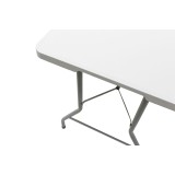 Tavolinë palosëse katering-valixhe Rodeo pakoworld granit i bardhë 183x76x74